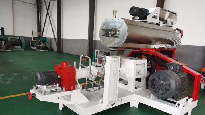 small scale crab twin screw extruder machine in Ghana